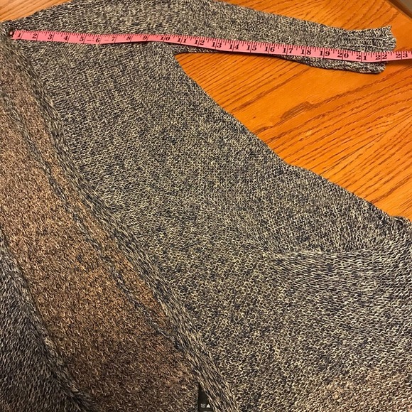 Anthropologie Sparrow Cardigan Sweater Blue Two Tone 3/4 Sleeve Hemp Size Small - Picture 6 of 10